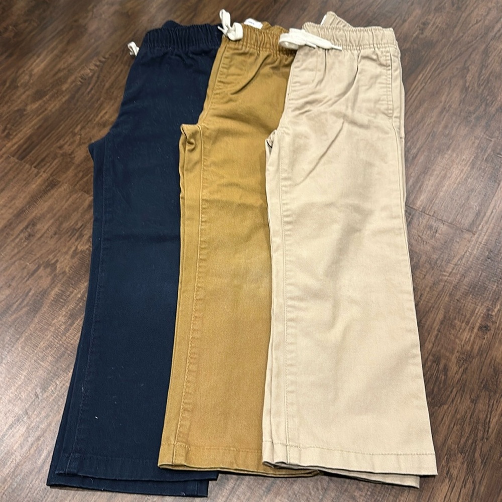 LOT OF 3 Old Navy Boys Pull-On Chinos